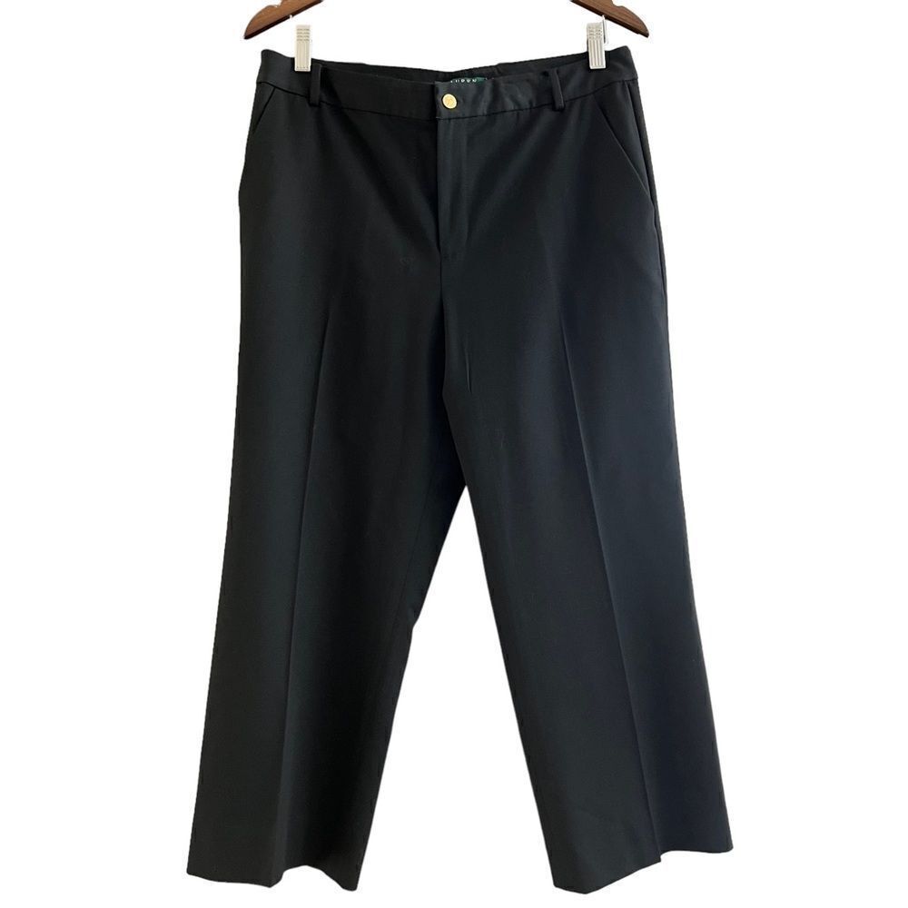Lauren Ralph Lauren black cropped dress pants/capri size 10.